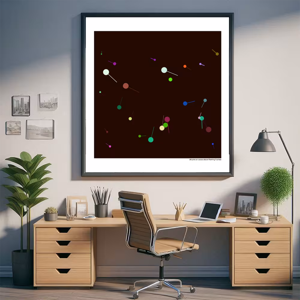 26 pins on cocoa above fleeting fuchsia in room setting