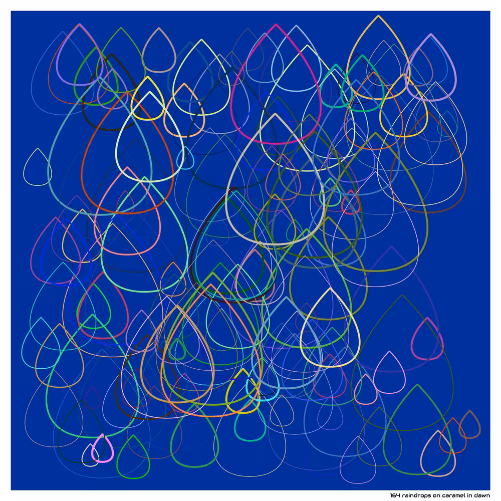 164 raindrops on caramel in dawn