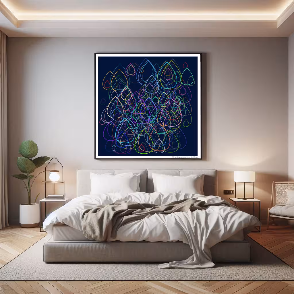 199 raindrops on cocoa towards stillness in room setting