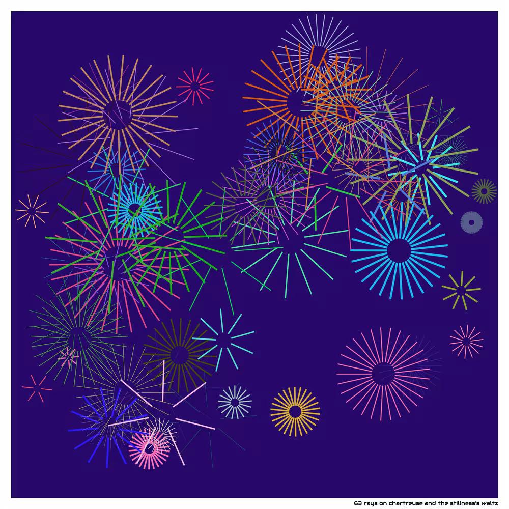 63 rays on chartreuse and the stillness's waltz