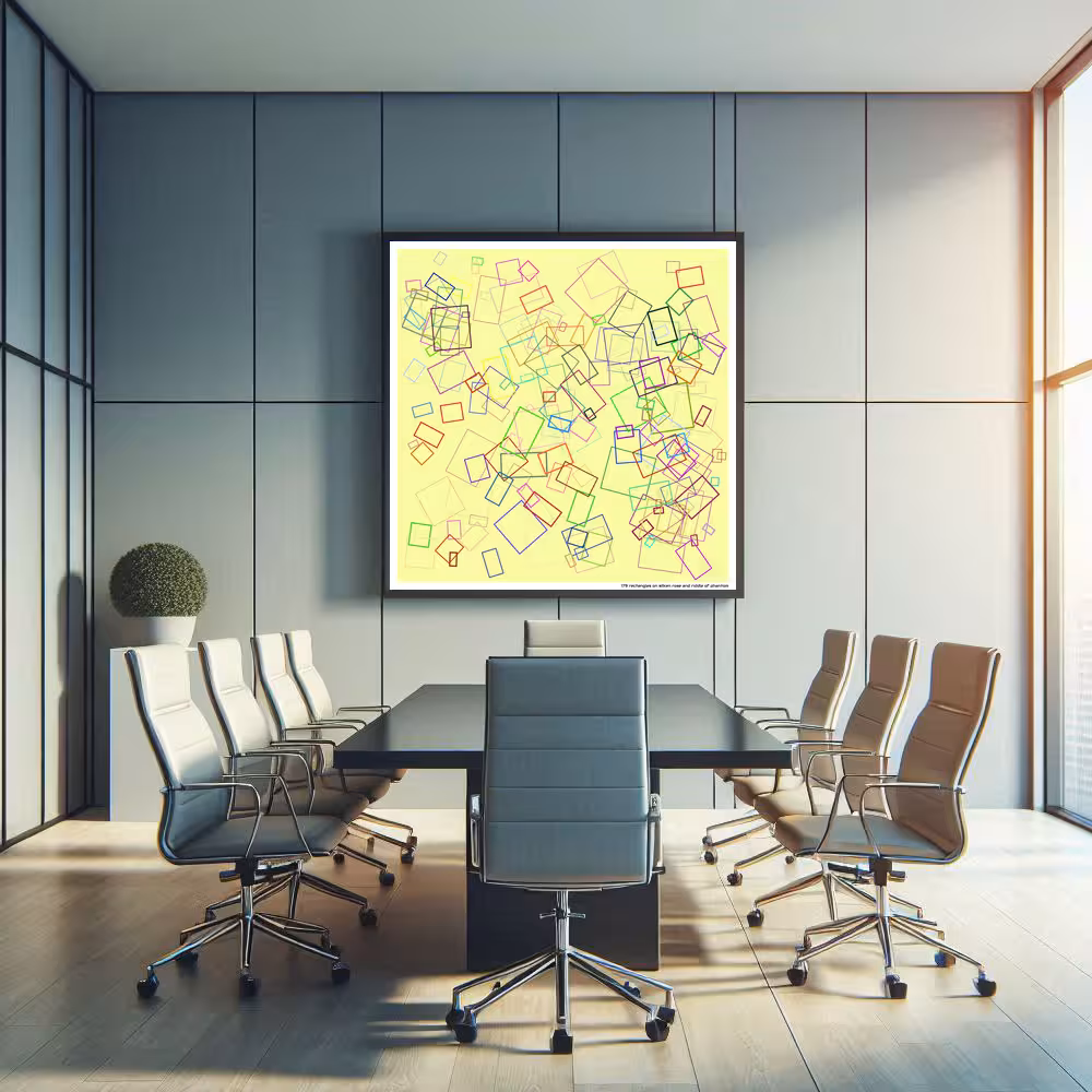 179 rectangles on silken rose and riddle of phantom in room setting