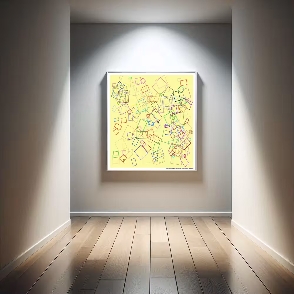 179 rectangles on silken rose and riddle of phantom in room setting