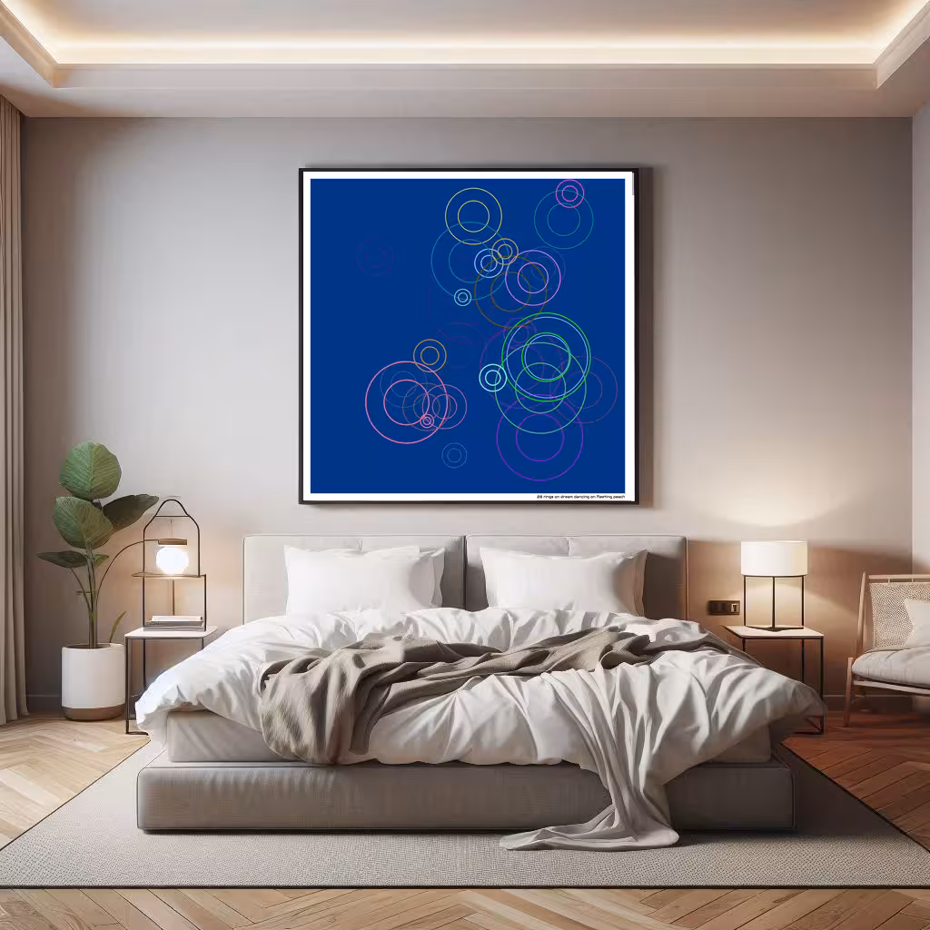 28 rings on dream dancing on fleeting peach in room setting