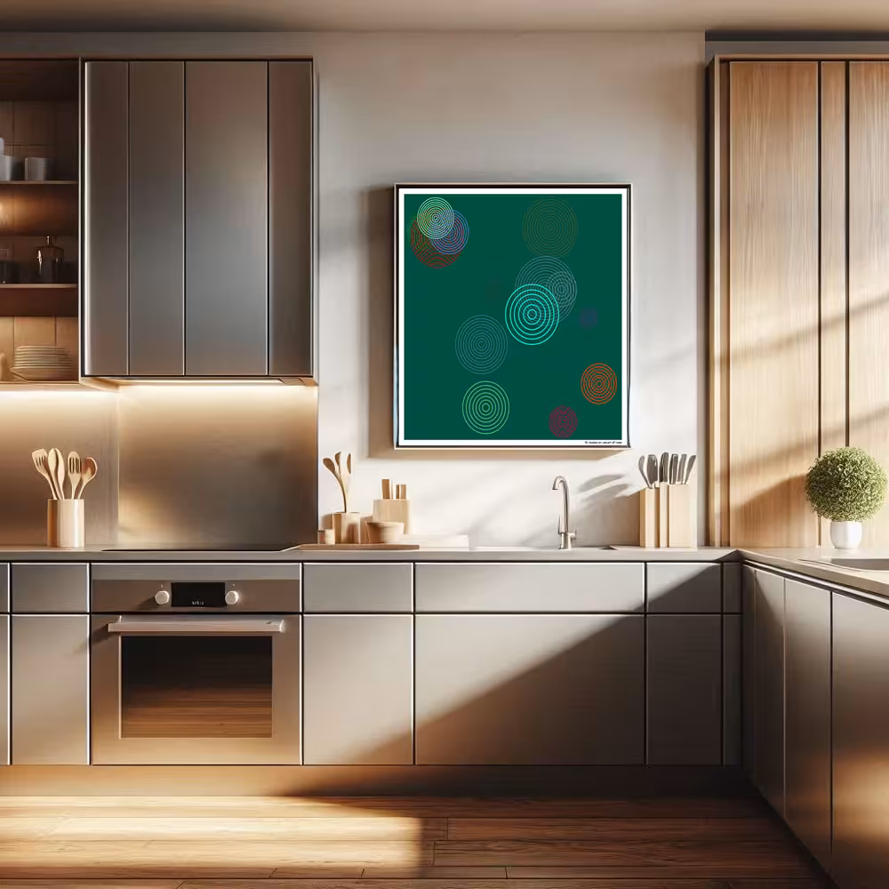 15 ripples on velvet of rose in room setting