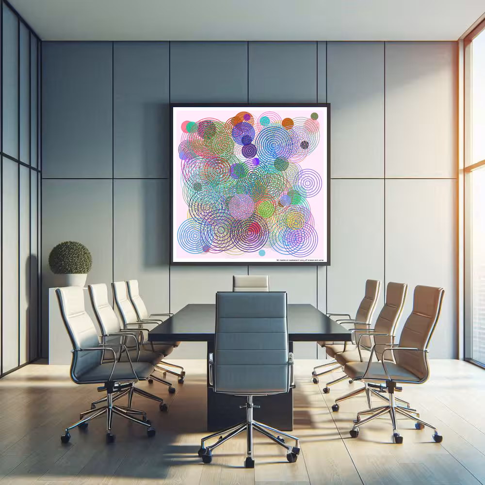 161 ripples on opalescent ivory of breeze and verse in room setting