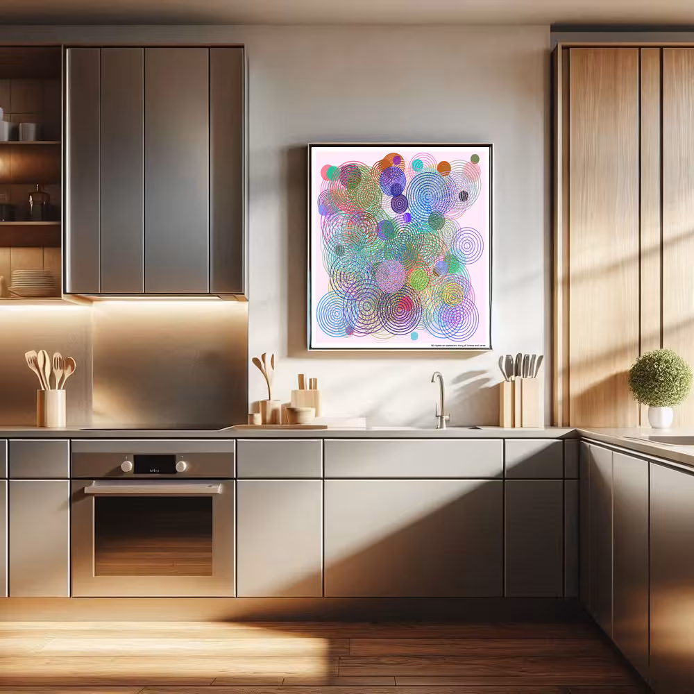 161 ripples on opalescent ivory of breeze and verse in room setting