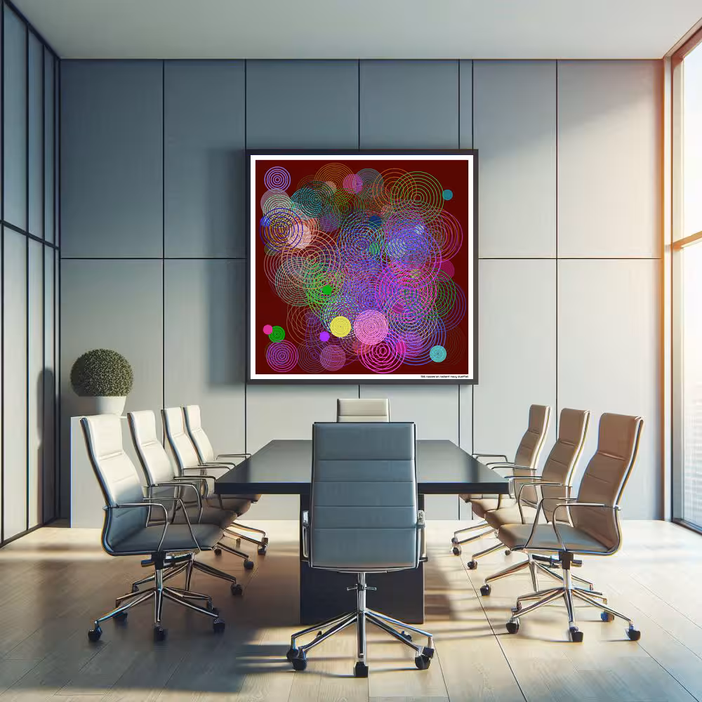 156 ripples on radiant navy dustfall in room setting