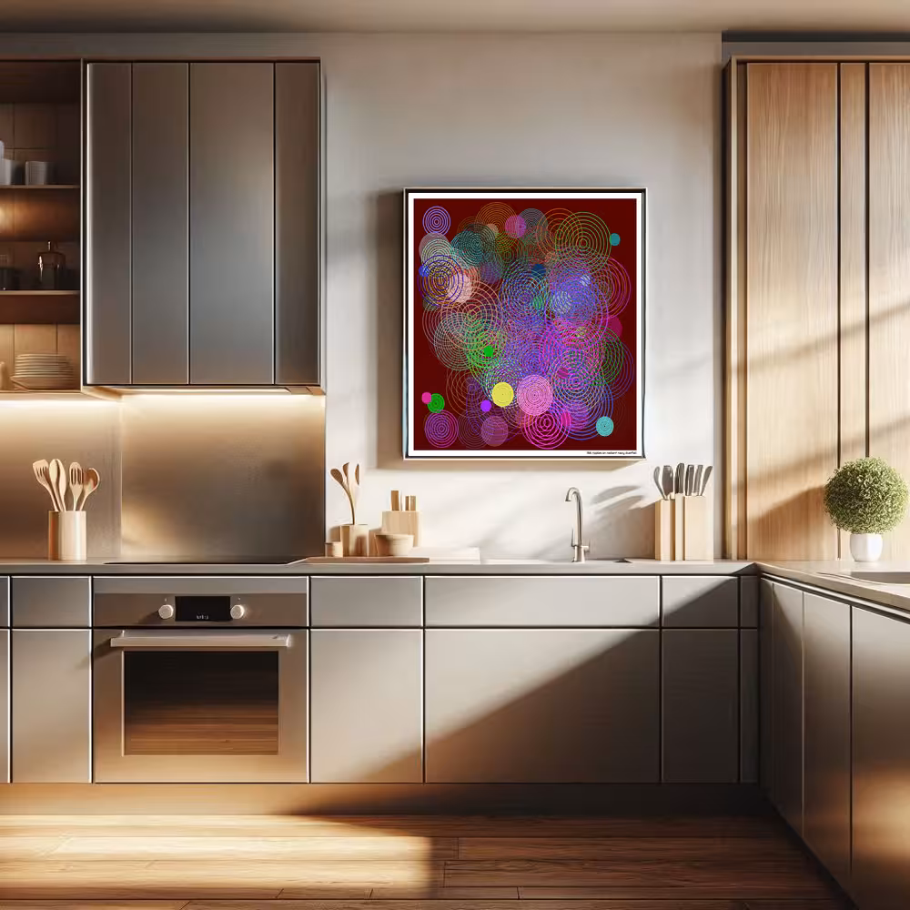 156 ripples on radiant navy dustfall in room setting