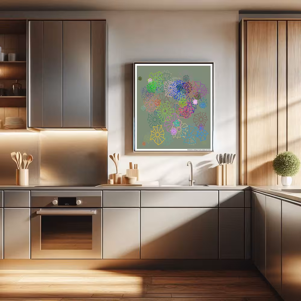 70 shards on melody of muted twilight and forest in room setting