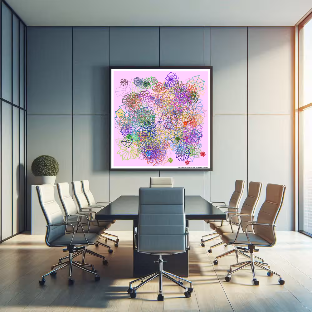 198 shards on flickering rose of tale and fragment in room setting