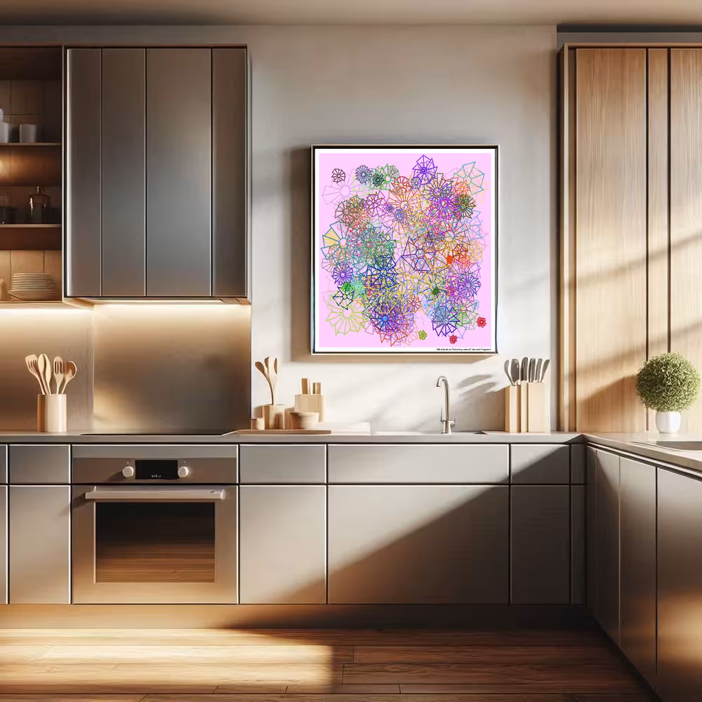 198 shards on flickering rose of tale and fragment in room setting