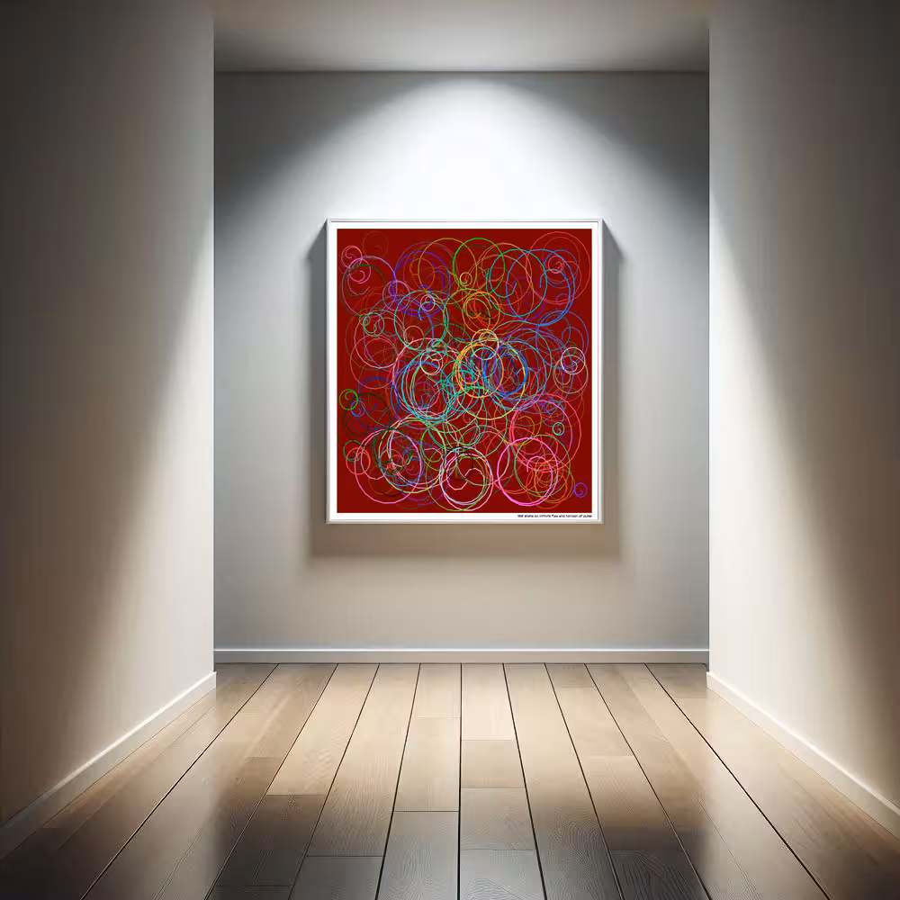 180 shells on infinite flax and horizon of pulse in room setting