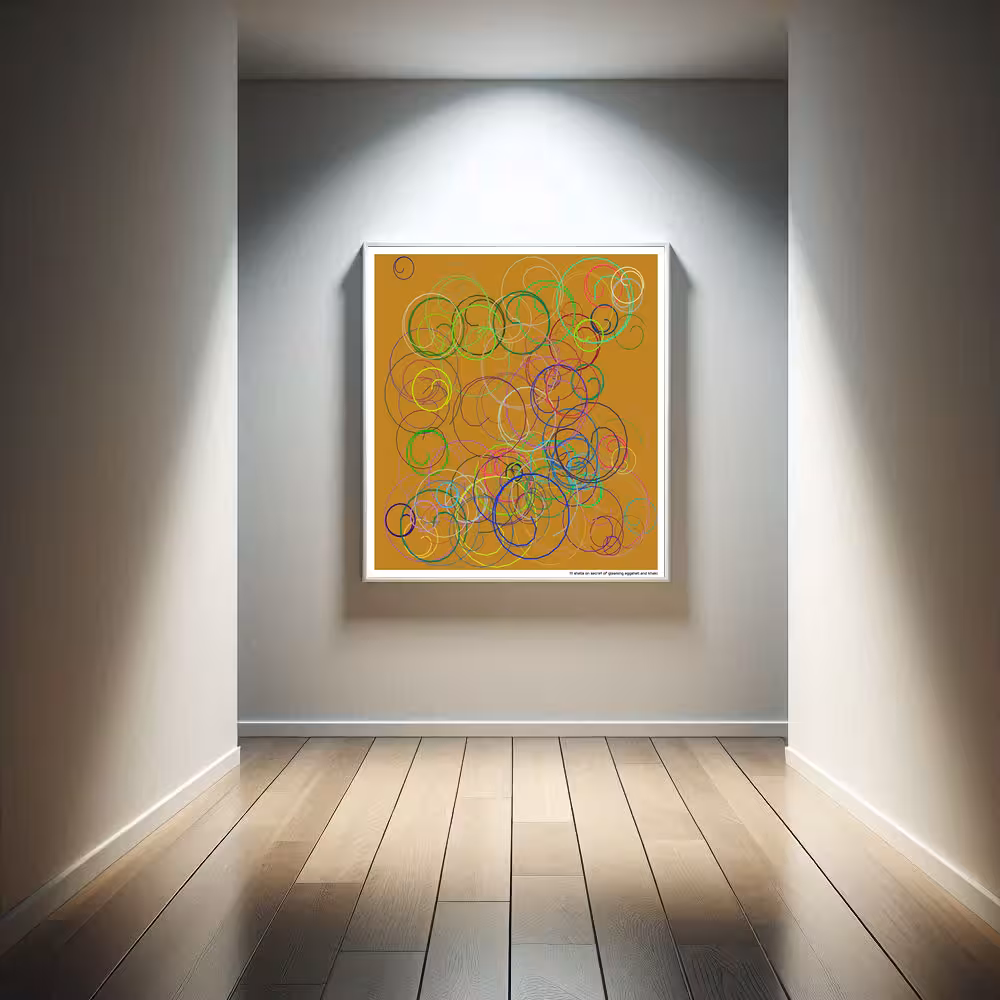 111 shells on secret of gleaming eggshell and khaki in room setting