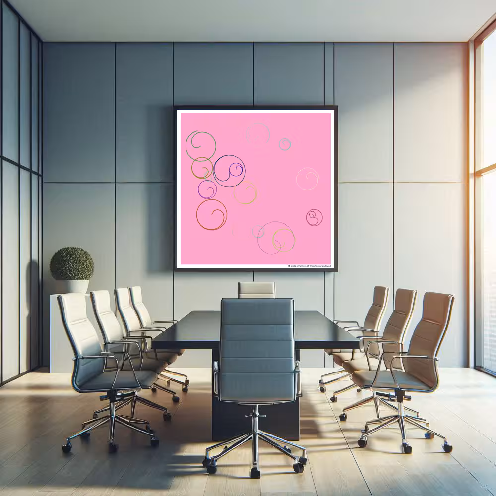 18 shells on lantern of delicate rose and sand in room setting