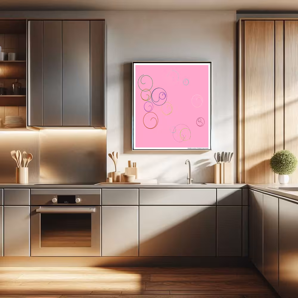 18 shells on lantern of delicate rose and sand in room setting