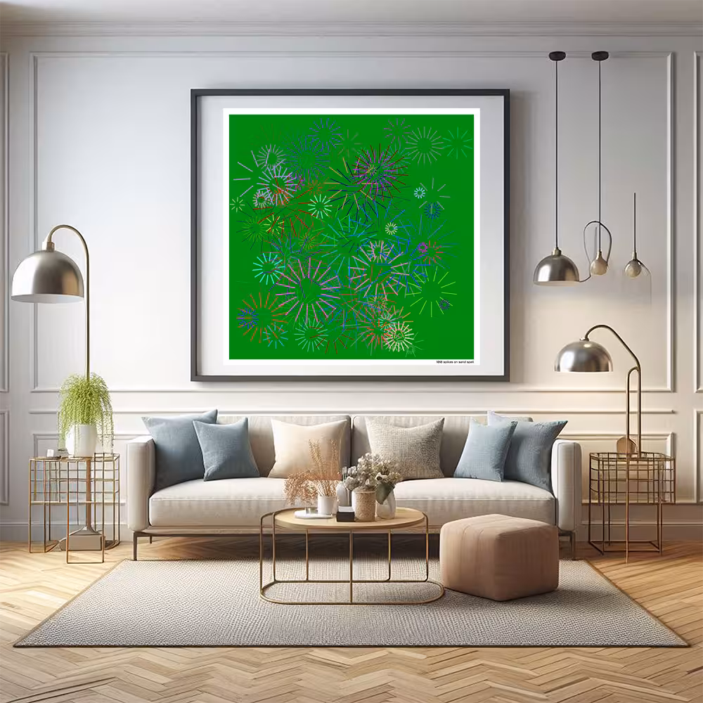 100 spikes on sand spell in room setting