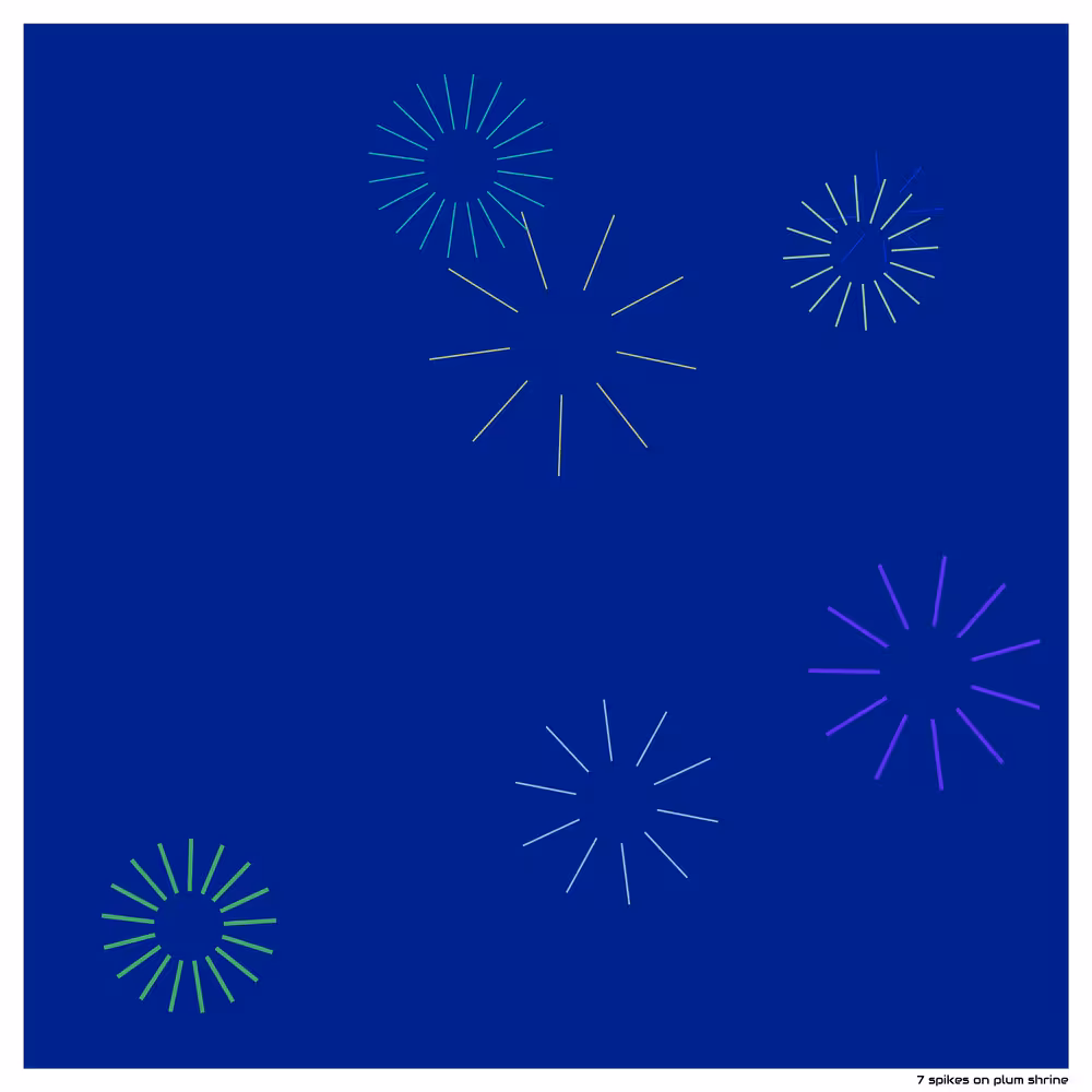 7 spikes on plum shrine