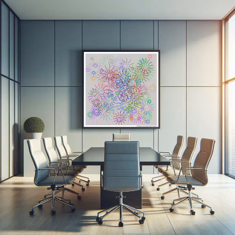 179 spikes on vivid rose and bliss of fragment in room setting