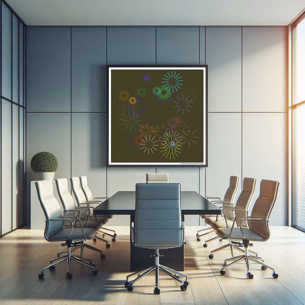 37 spikes on fleeting smoke with a glow in room setting