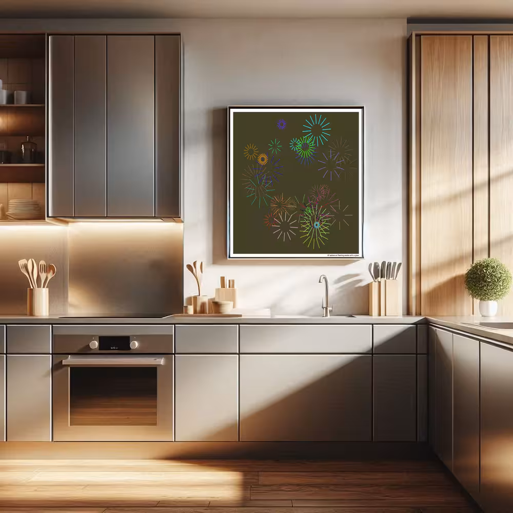 37 spikes on fleeting smoke with a glow in room setting