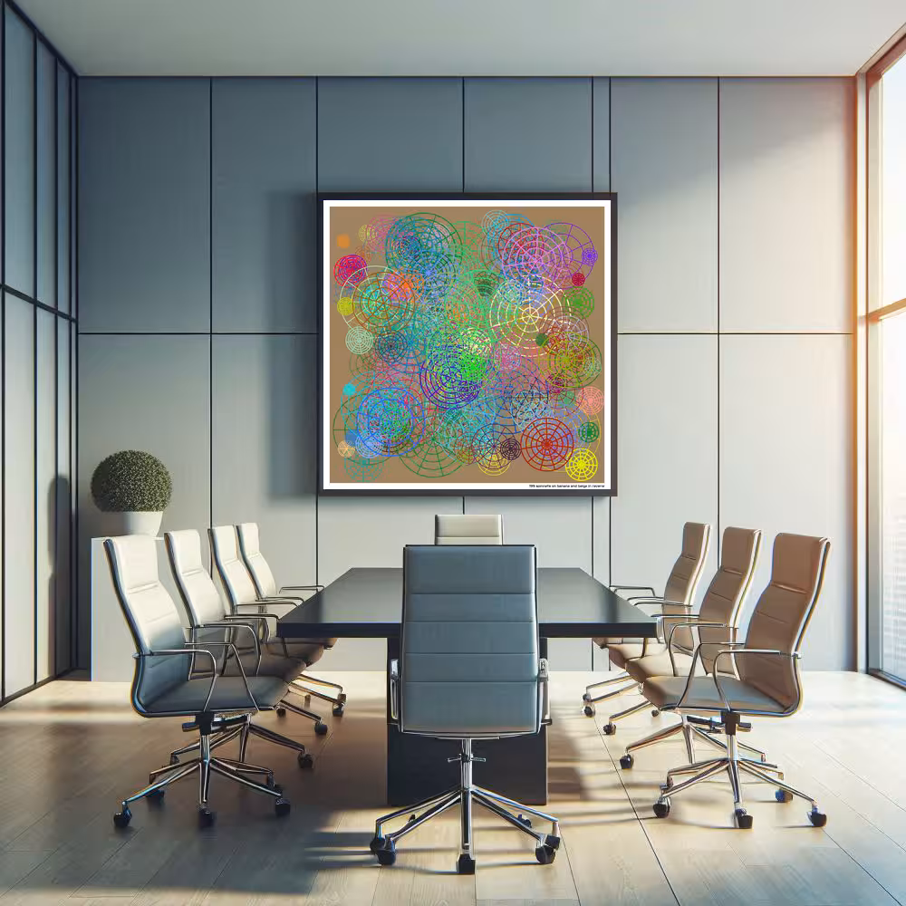 199 spinnets on banana and beige in reverie in room setting