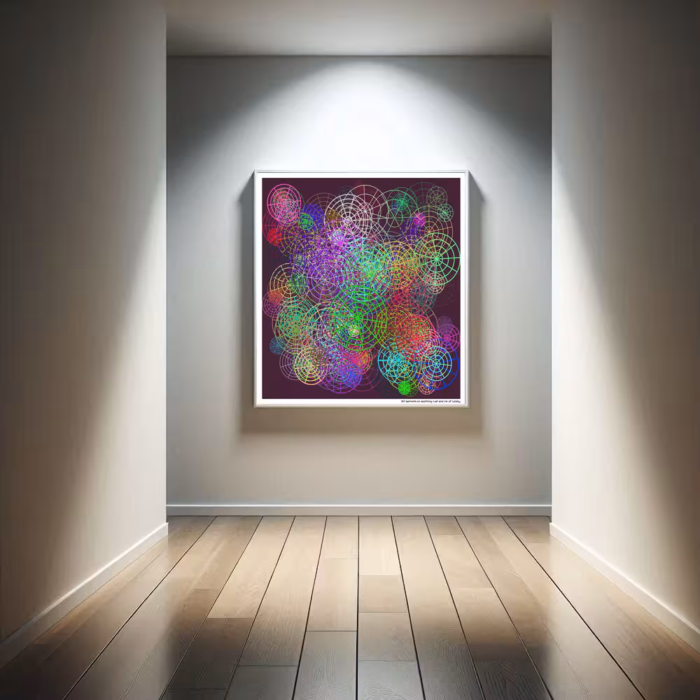 167 spinnets on soothing rust and ink of lullaby in room setting