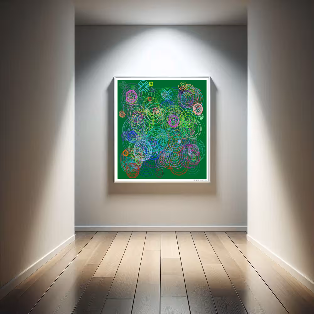 183 spirals on ink truth in room setting