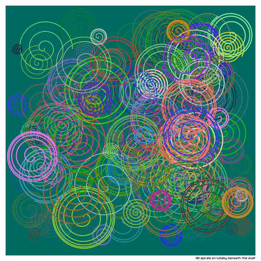 181 spirals on lullaby beneath the dust