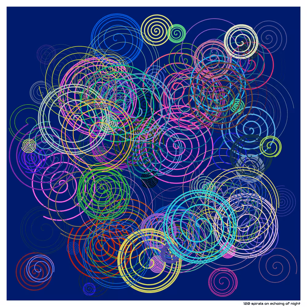 120 spirals on echoing of night