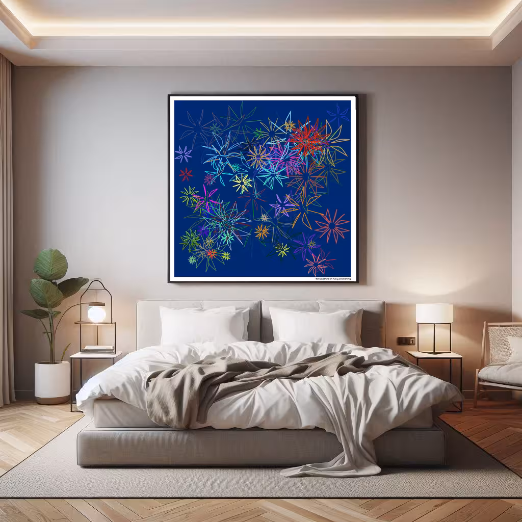 92 splashes on navy awakening in room setting