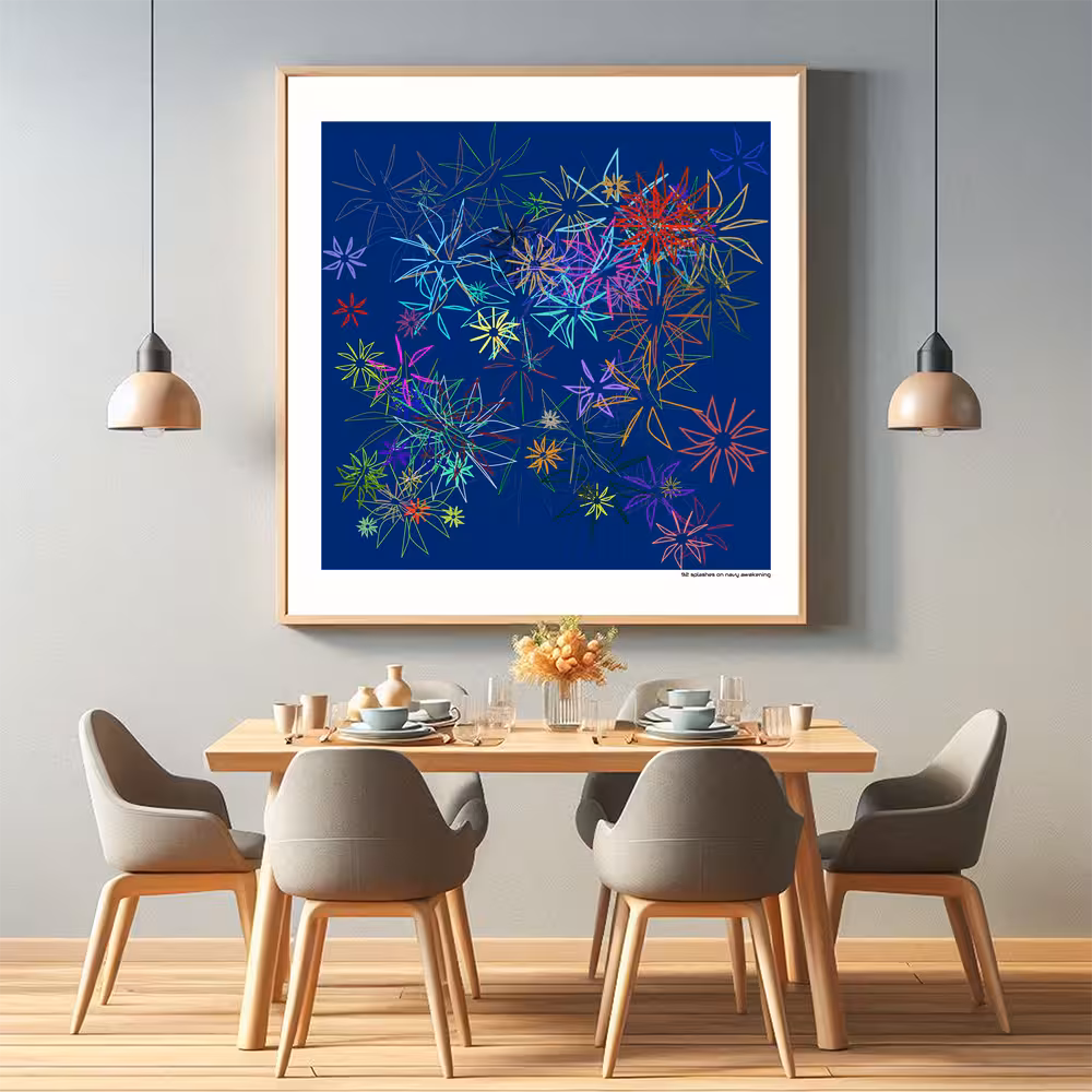 92 splashes on navy awakening in room setting