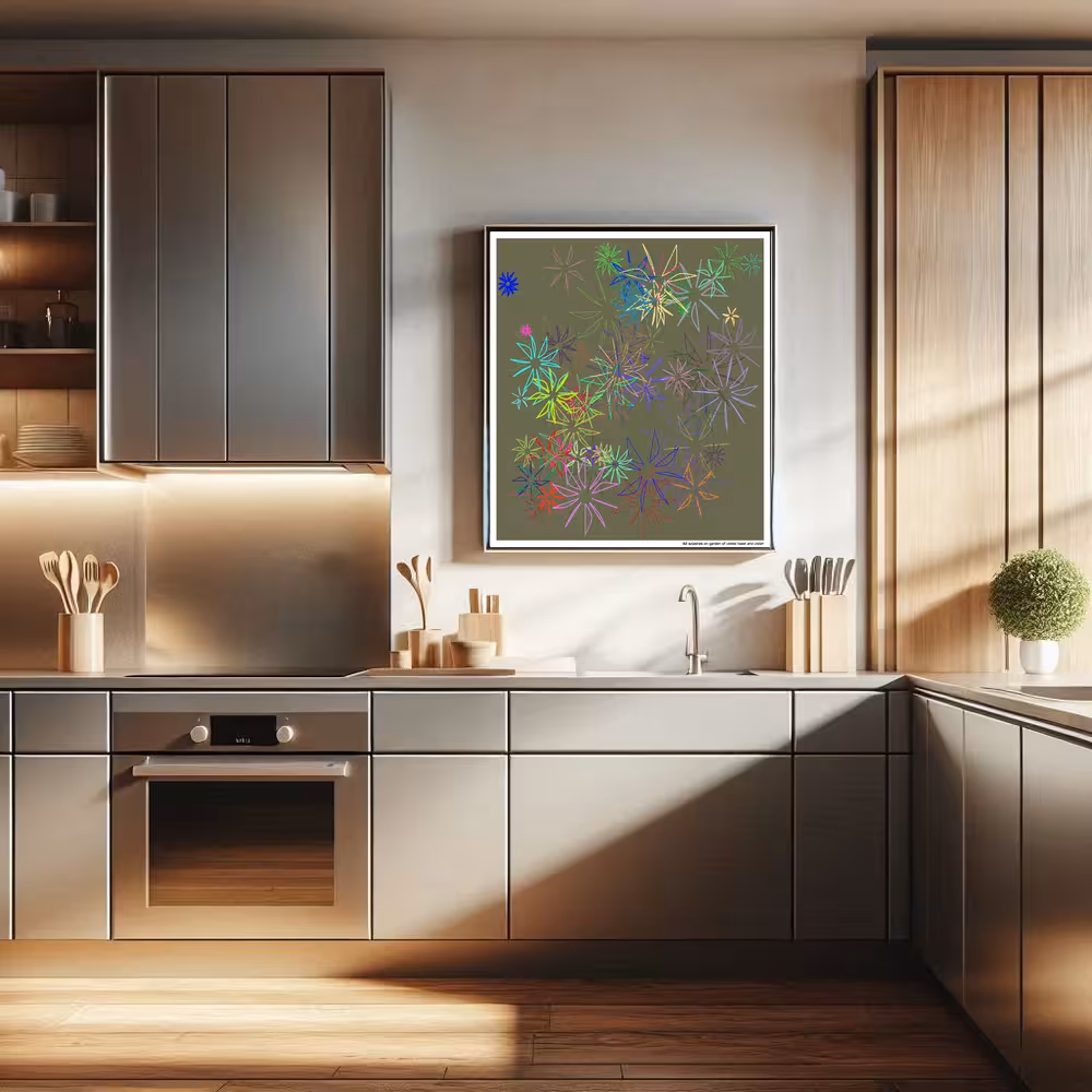 82 splashes on garden of veiled hazel and violet in room setting