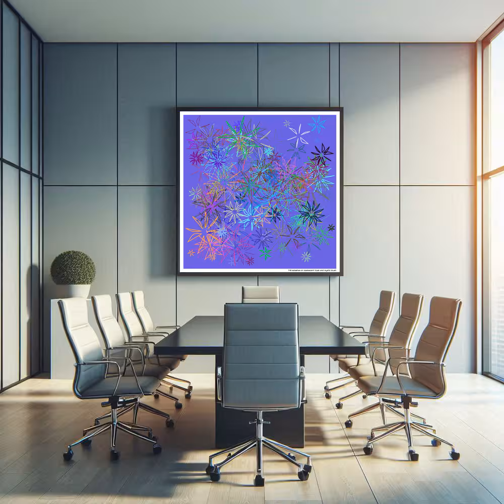 148 splashes on opalescent dusk and mystic blush in room setting