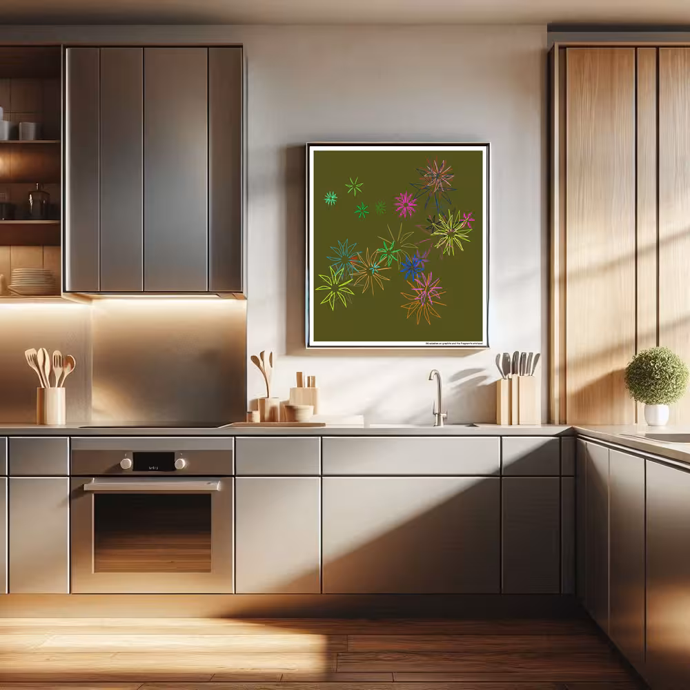 28 splashes on graphite and the fragment's whirlpool in room setting