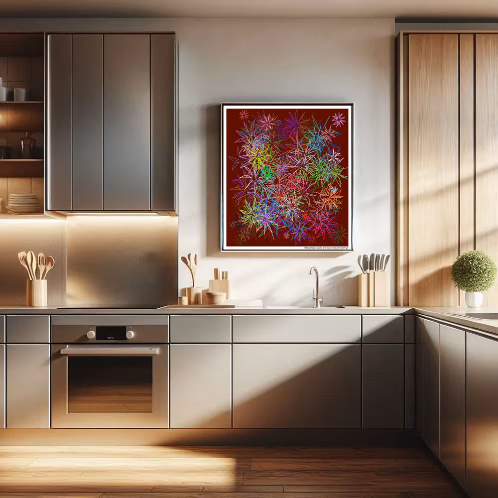 169 splashes on powder pink above translucent amethyst in room setting