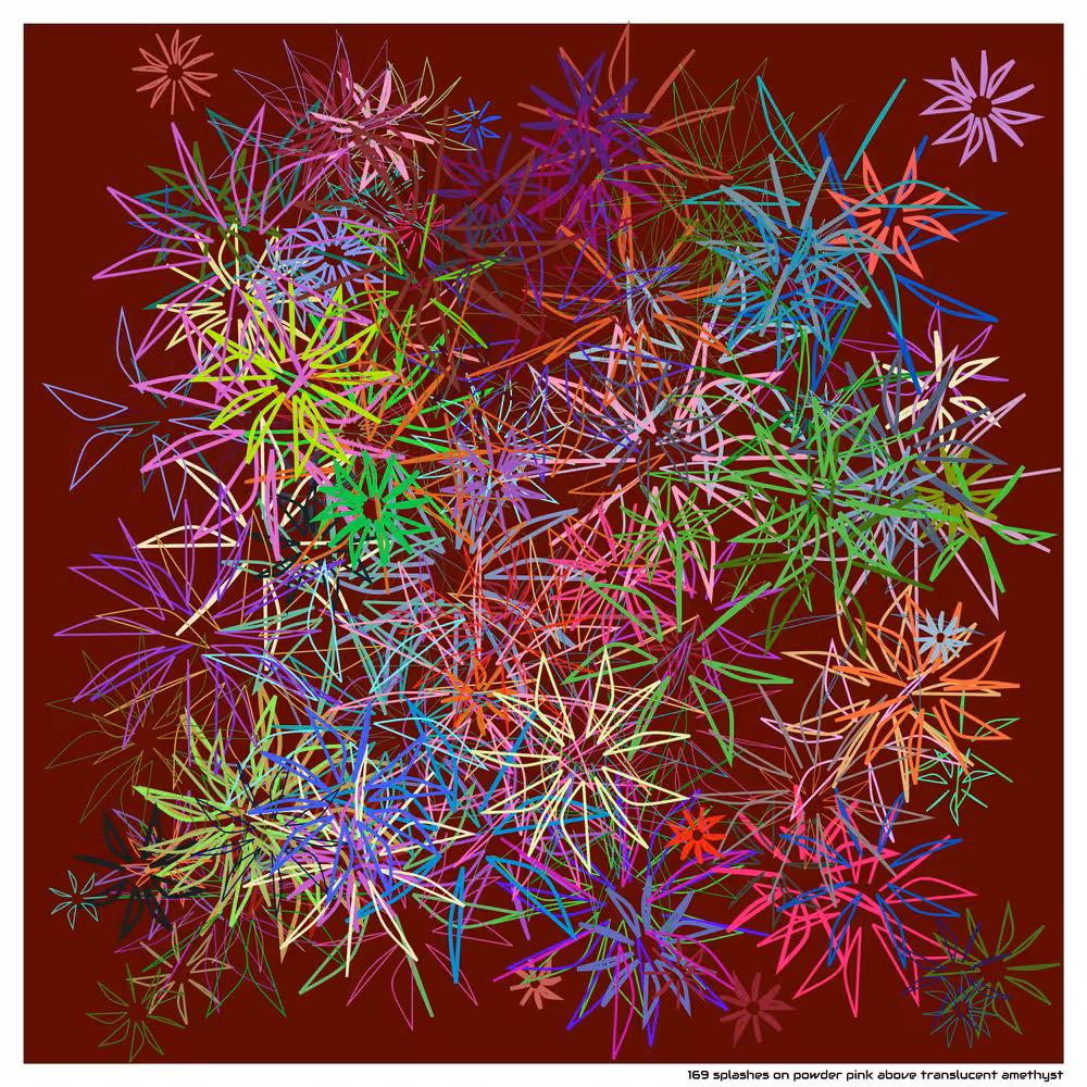 169 splashes on powder pink above translucent amethyst