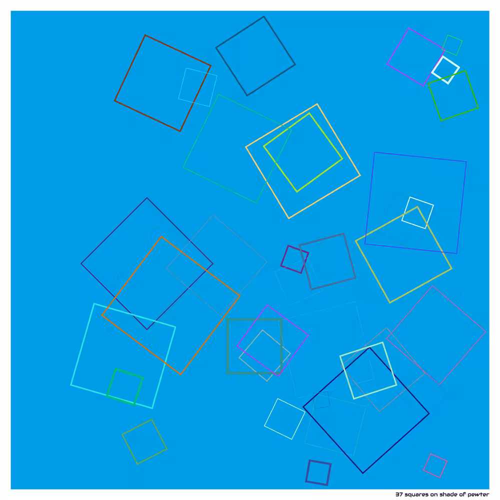 37 squares on shade of pewter