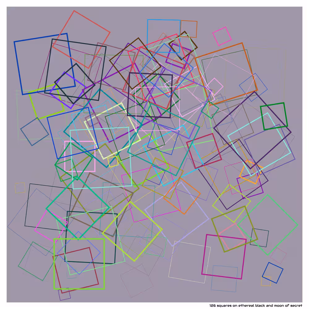 126 squares on ethereal black and moon of secret