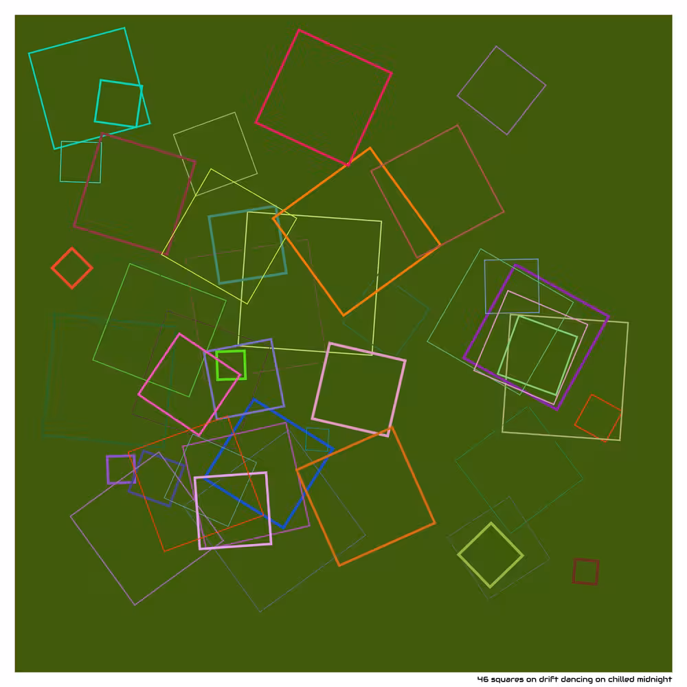 46 squares on drift dancing on chilled midnight