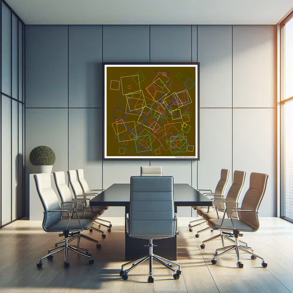 113 squares on ethereal navy wound in room setting