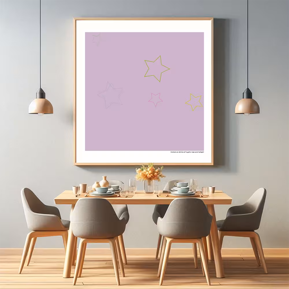 6 stars on shrine of mystic rose and twilight in room setting