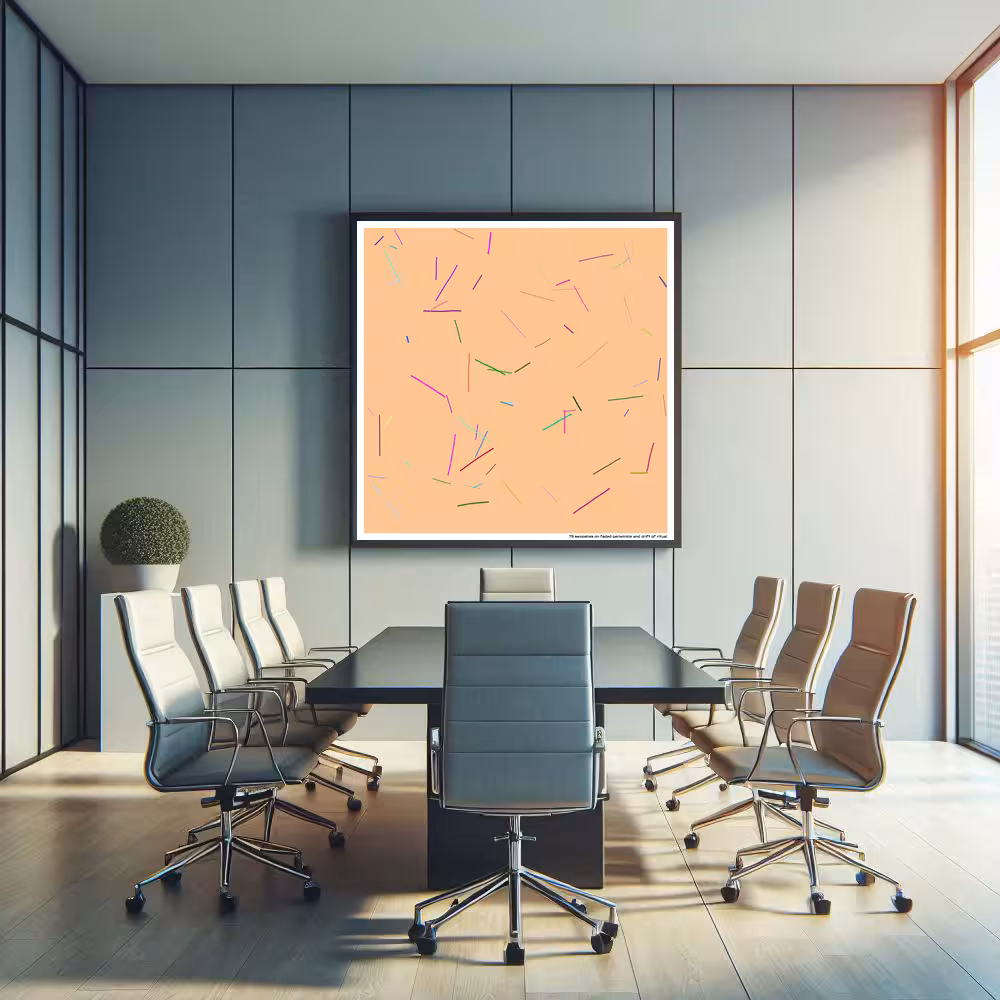 79 swooshes on faded periwinkle and drift of ritual in room setting