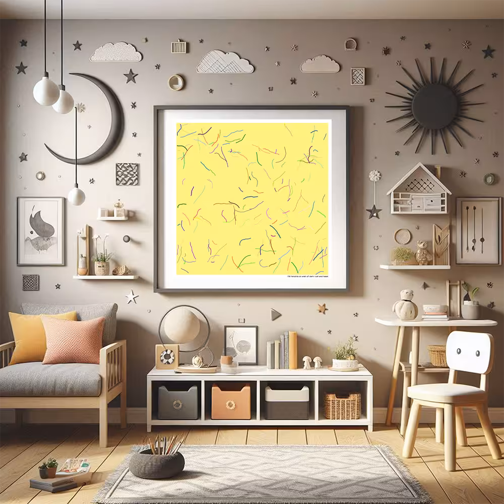 172 tendrils on wish of dark rust and hazel in room setting