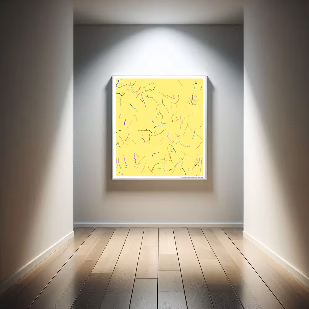 172 tendrils on wish of dark rust and hazel in room setting