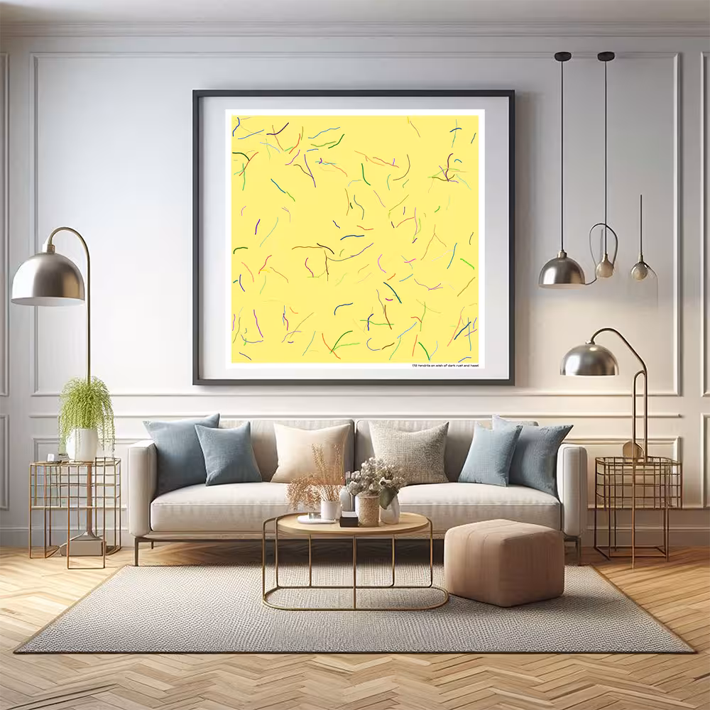 172 tendrils on wish of dark rust and hazel in room setting