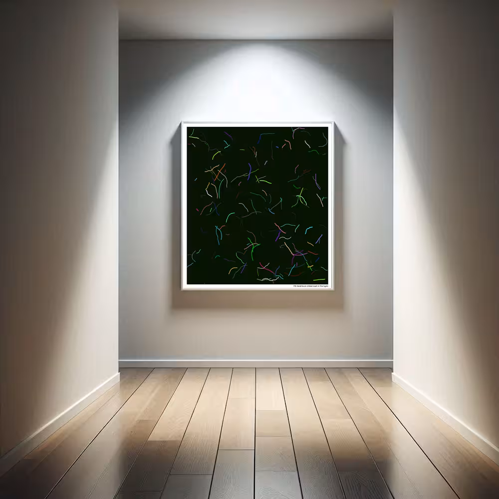 175 tendrils on chilled dust in the hymn in room setting