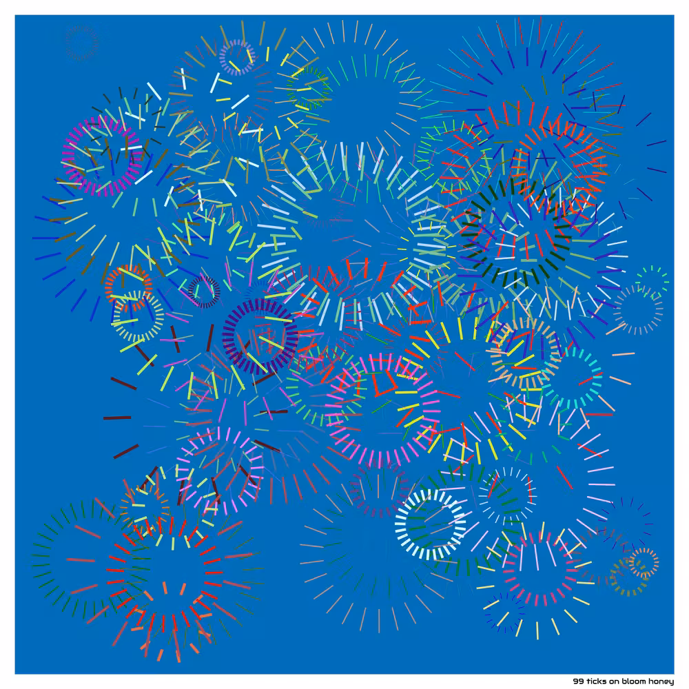 99 ticks on bloom honey