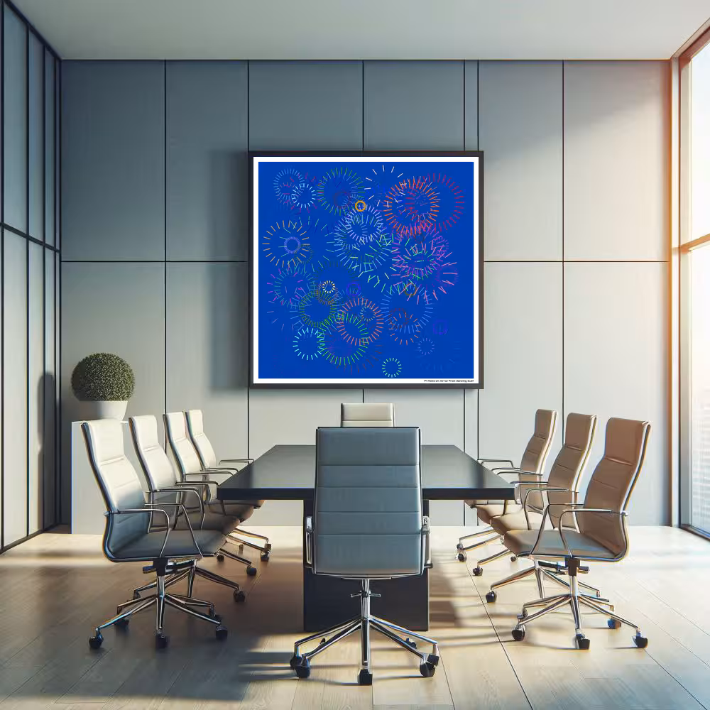 74 ticks on mirror from dancing dust in room setting