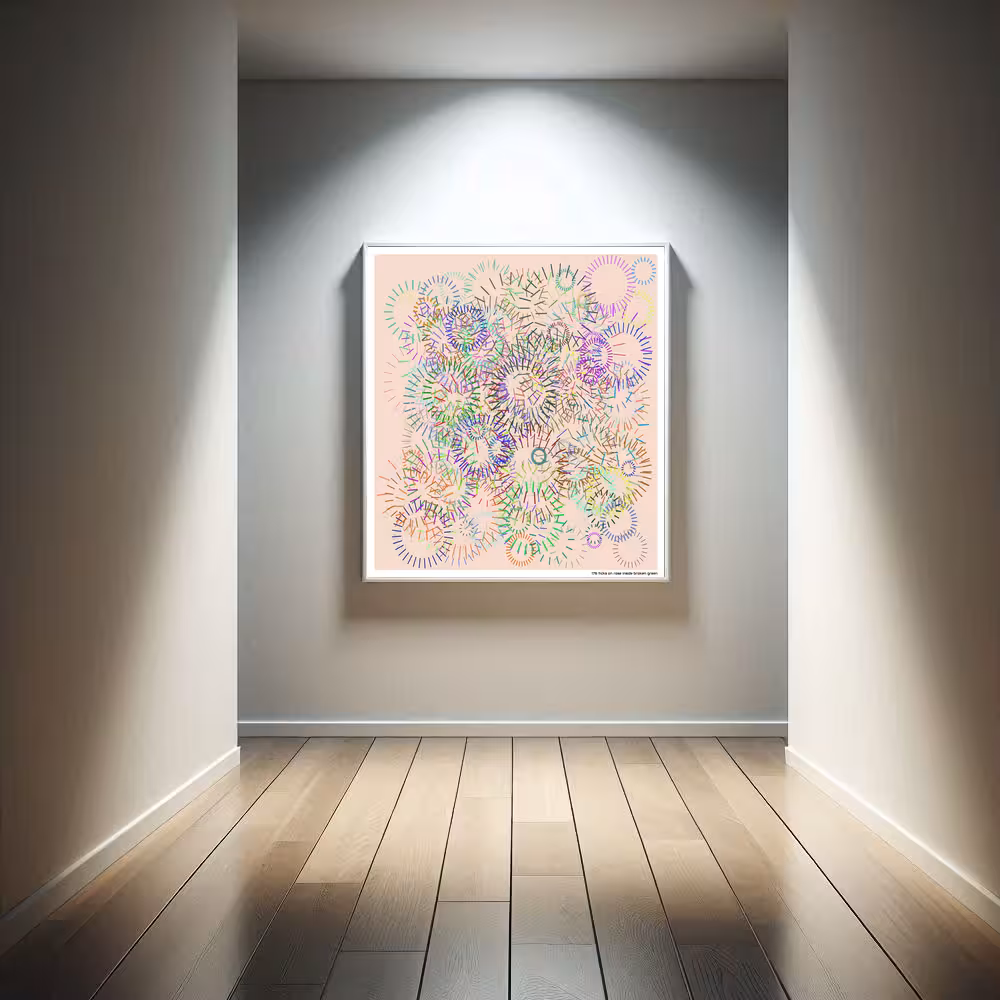 176 ticks on rose inside broken green in room setting