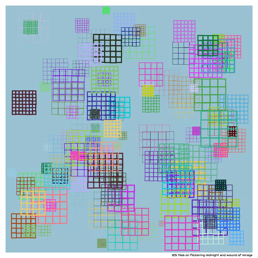125 tiles on flickering midnight and wound of mirage
